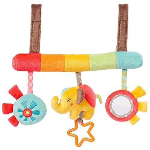 Baby Stroller Toys, Infant Hanging Toys, Newborn Baby Car Bed Pram Crib Stroller Elephant Squeak