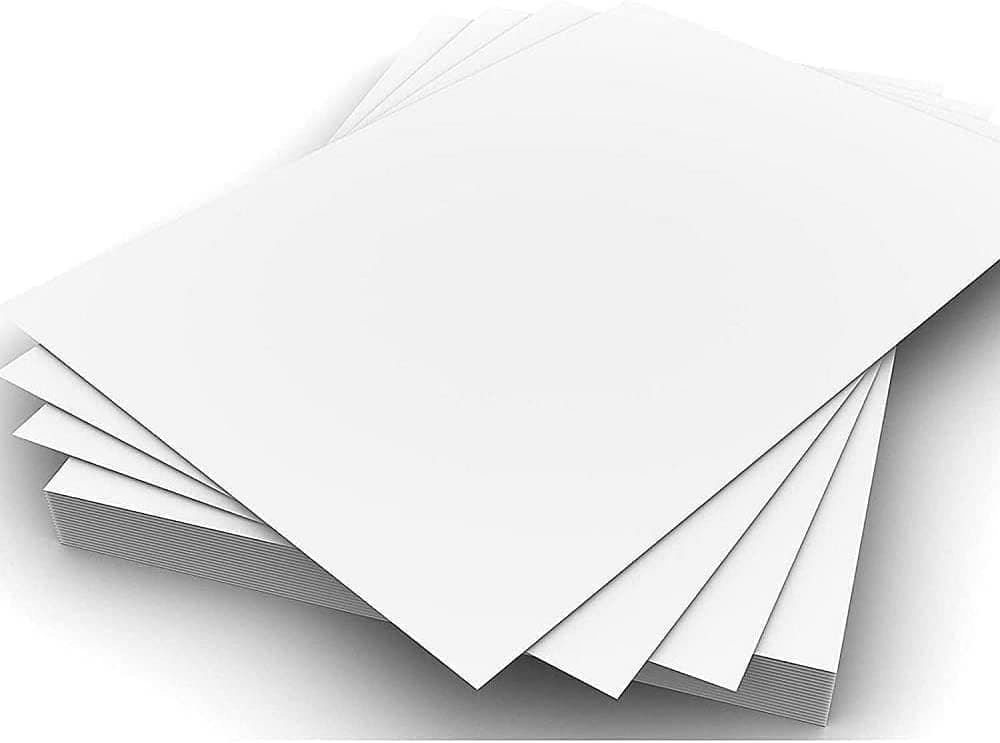 White Cardstock, Thick Paper A4 (8 1/2 x 11"), Heavyweight Paper for Craft, DIY, School Projects, Printing,Die Cutting,110lbs / 300 gsm, (Pack of 50 Sheets) - Bright White