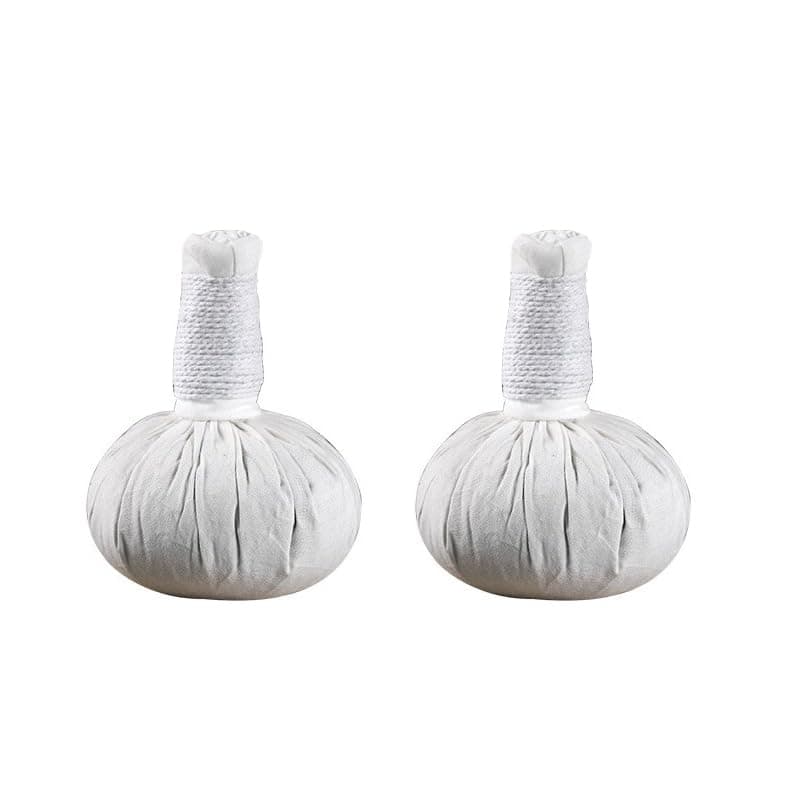 Body Herbal Ball 2 Pack, Natural Herbs Ephedra Aroma Massage Balls for Spa, Muscle Relaxation, and Aromatherapy, Reusable Heat Therapy for Home/Professional Use