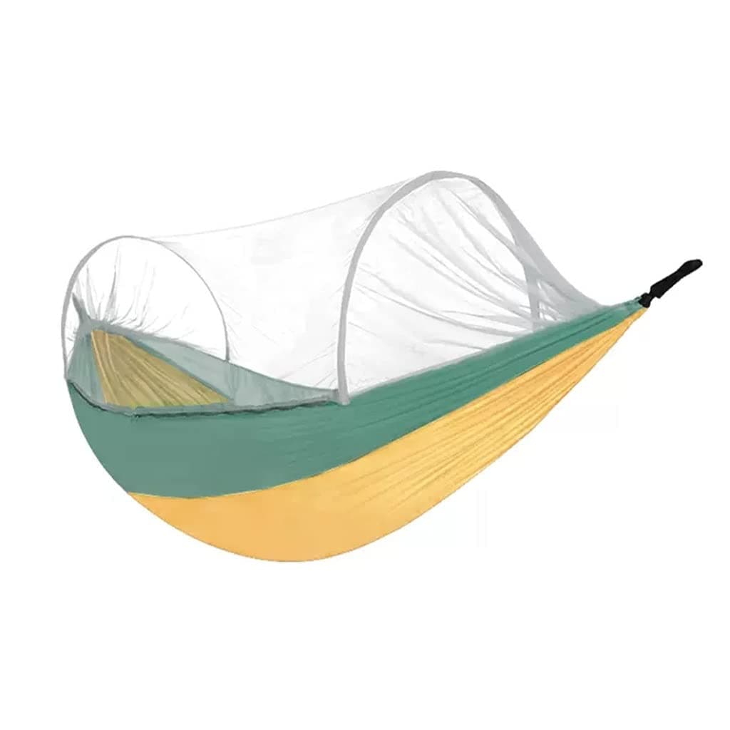 Outdoor Hammock Anti-rollover Travel Camping Portable Hammock Hanging Chair Outdoor Portable Camping Travel Equipment (Color : Yellow-b, Size : 270 * 140cm)