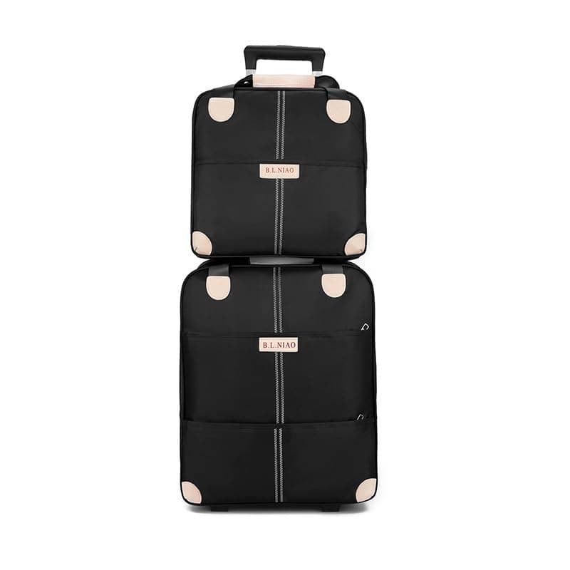 AUTOYSUR Rolling Duffle Bag with Wheels and Handle, 20 Inch Carry On Luggage, 2 Piece Lightweight Travel Luggage Set for Travel or Business Trip