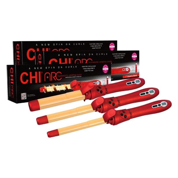 مكواة تجعيد الشعر ارك الدوارة الأوتوماتيكية من تشي، مقاس 2.5 سم