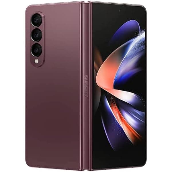 Samsung Galaxy Z Fold4 Dual-SIM 512GB ROM + 12GB RAM (Only GSM | No CDMA) Factory Unlocked 5G Smartphone (Burgundy) - International Version