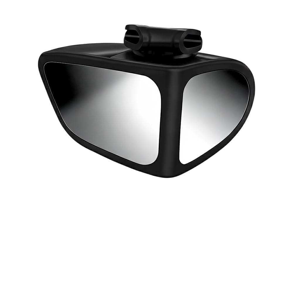 Car Blind Spot Elimination Mirror, 1Pcs Wide Angle Adjustable Stick for Side Mirrors, Automotive Exterior Accessories, Universal Fit for Trucks, Vehicles, Black (Driver's Seat)