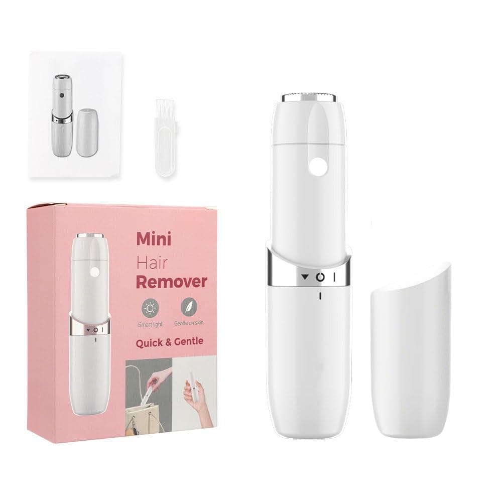Electric Hair Remover for Women, Rechargeable Hair Removal Device, Lipstick-Style Hair Remover,Face Mini Remover (Battery-powered model)