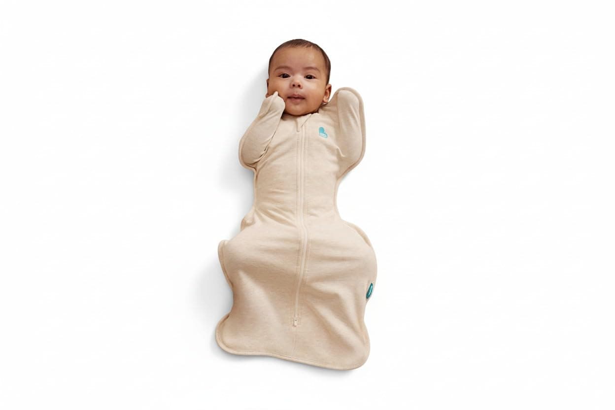 Love to Dream Swaddle UP, Baby Sleep Sack, Self-Soothing Swaddles for Newborns, Get Longer Sleep, Snug Fit Helps Calm Startle Reflex, New Born Essentials for Baby, 1.0 TOG, 5-8.5 lbs, Oatmeal