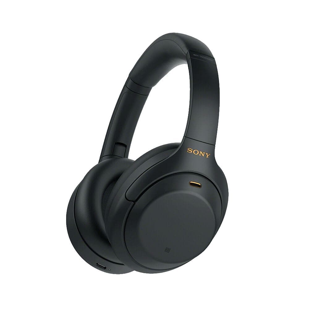 Sony WH-1000XM4 Wireless Noise Cancelling Bluetooth Over-Ear Headphones With Speak to Chat Function and Mic For Phone Call, Black Universal