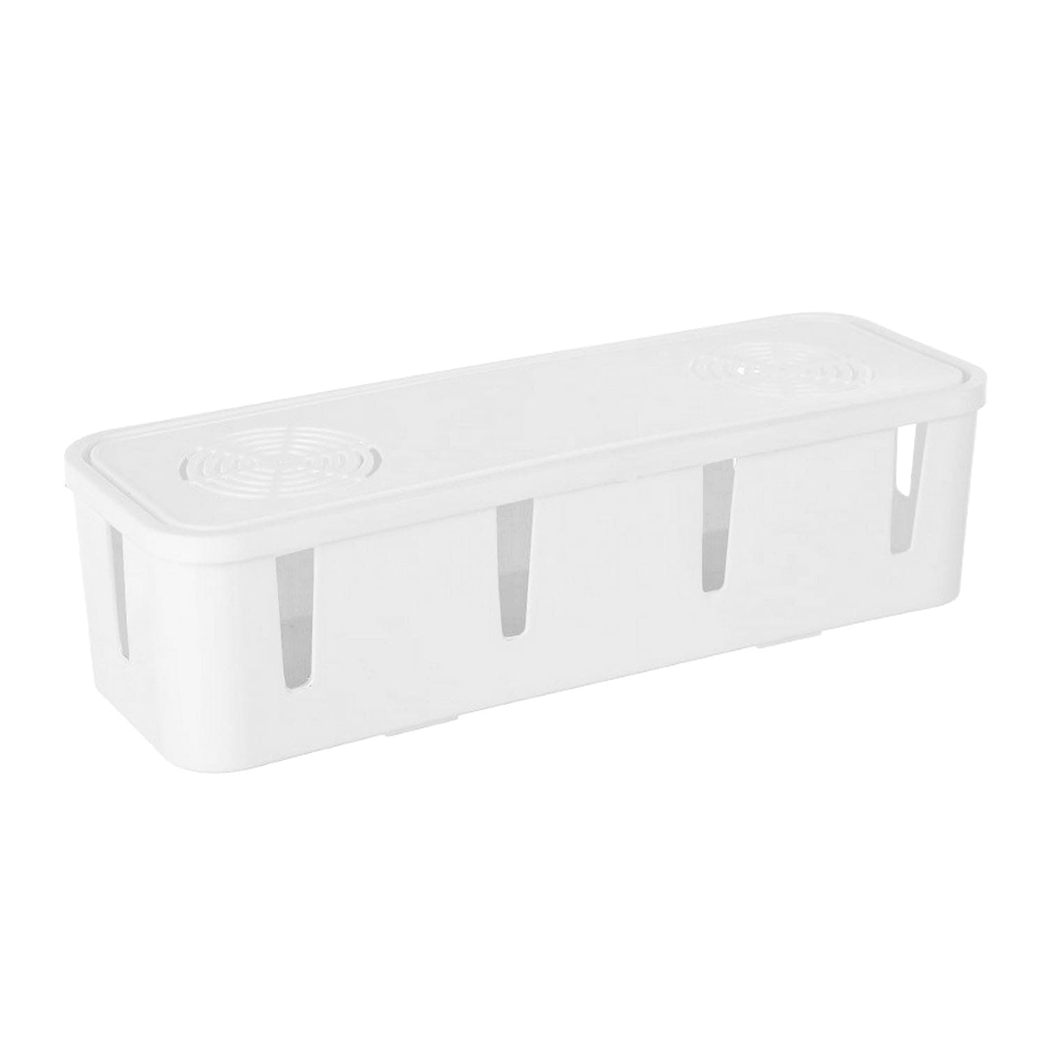 D.RECT Cable Box Cable Management Box for Cable Management Aesthetically White
