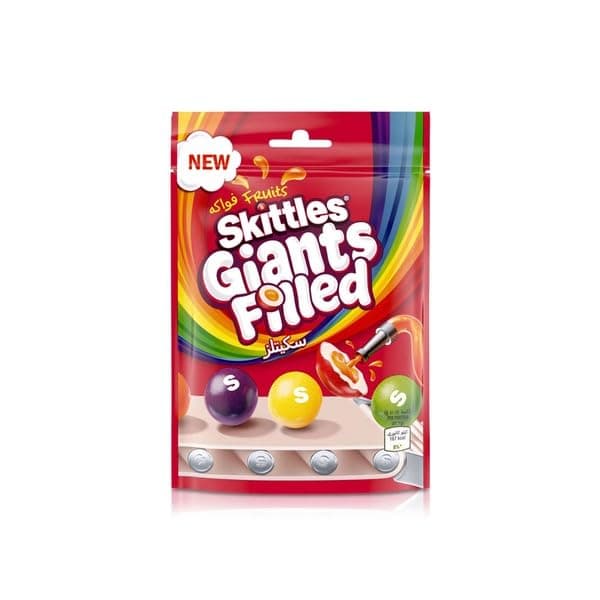 Skittles Giants Filled Chocolate, 125 g