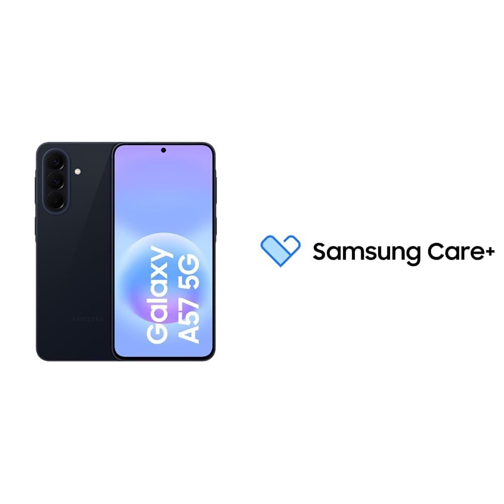 Samsung Galaxy A57 5G Android Smartphone, 128GB Storage, 8GB RAM, Awesome Navy, 6x OS Upgrades,50MP Camera(KSA Version) with Samsung Care+ 1Y Screen Damage for A5 and Above smartphones [Digital Code]