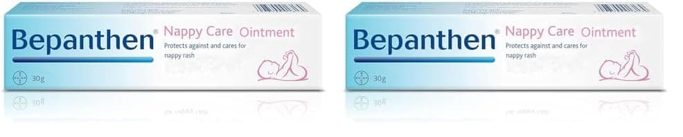 Bepanthen Protective Baby Ointment, Protects Against and Cares for Nappy Rash, 30g (Pack of 2)