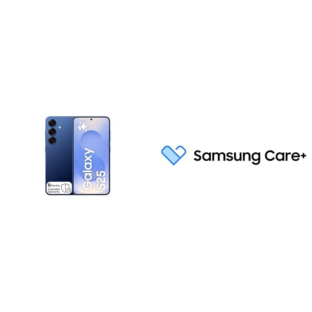 Samsung Galaxy S25 AI Phone, 256GB Storage, 12GB RAM, Navy, Android Smartphone, 50MP Camera(KSA Version) with Samsung Care+ 2Y Accidental Damage for S FE, S, S+ smartphones [Digital Code]