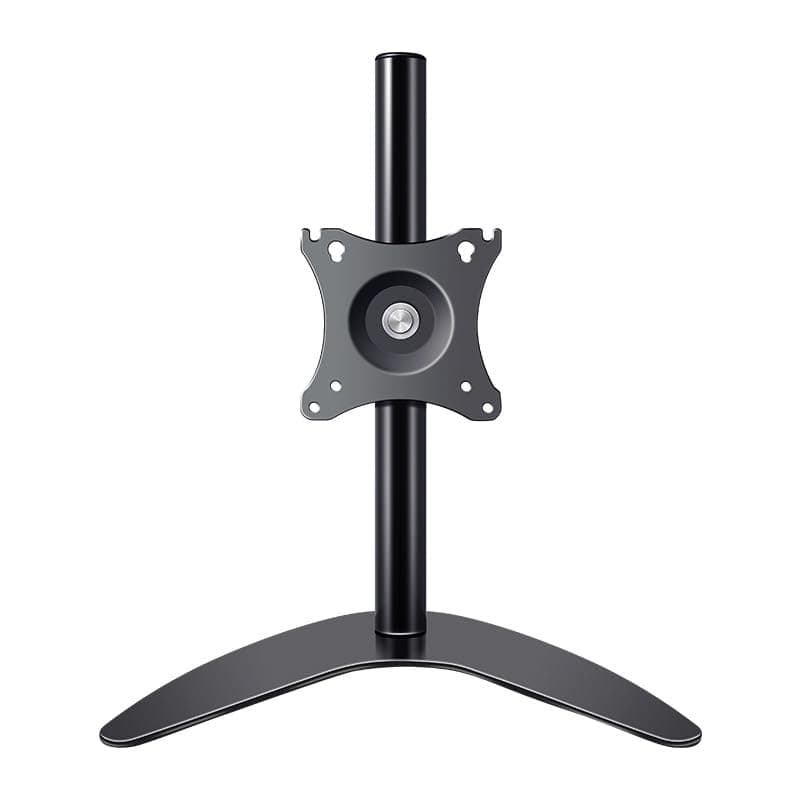 XICEN Ergonomic Monitors Stand, Freestanding Steel Full Motion Desk Stand Riser, with Height Adjustable, Tilt, Swivel, VESA 75 / 100mm, 8KG Weight Capacity