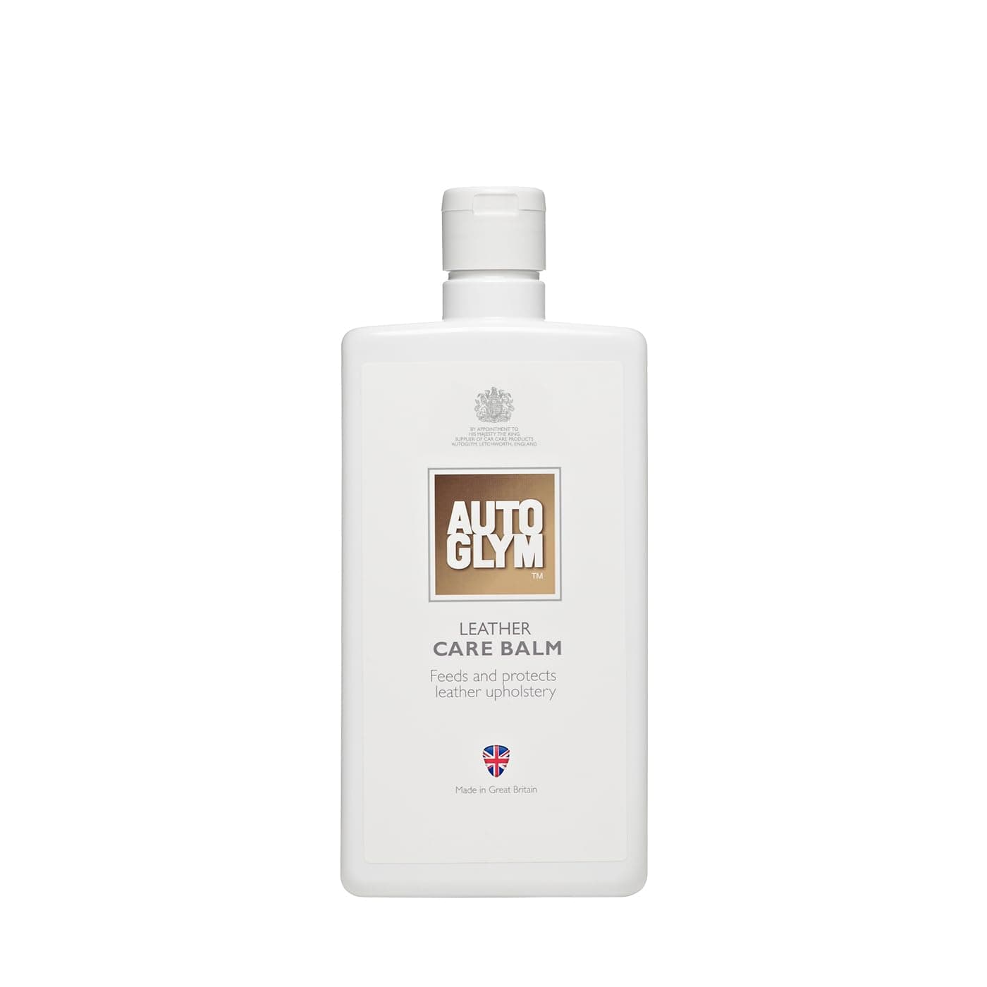 Autoglym Leather Care Balm, 500ml - Feeds and Protects Car Leather Upholstery and Motorcycle Leather, Beige