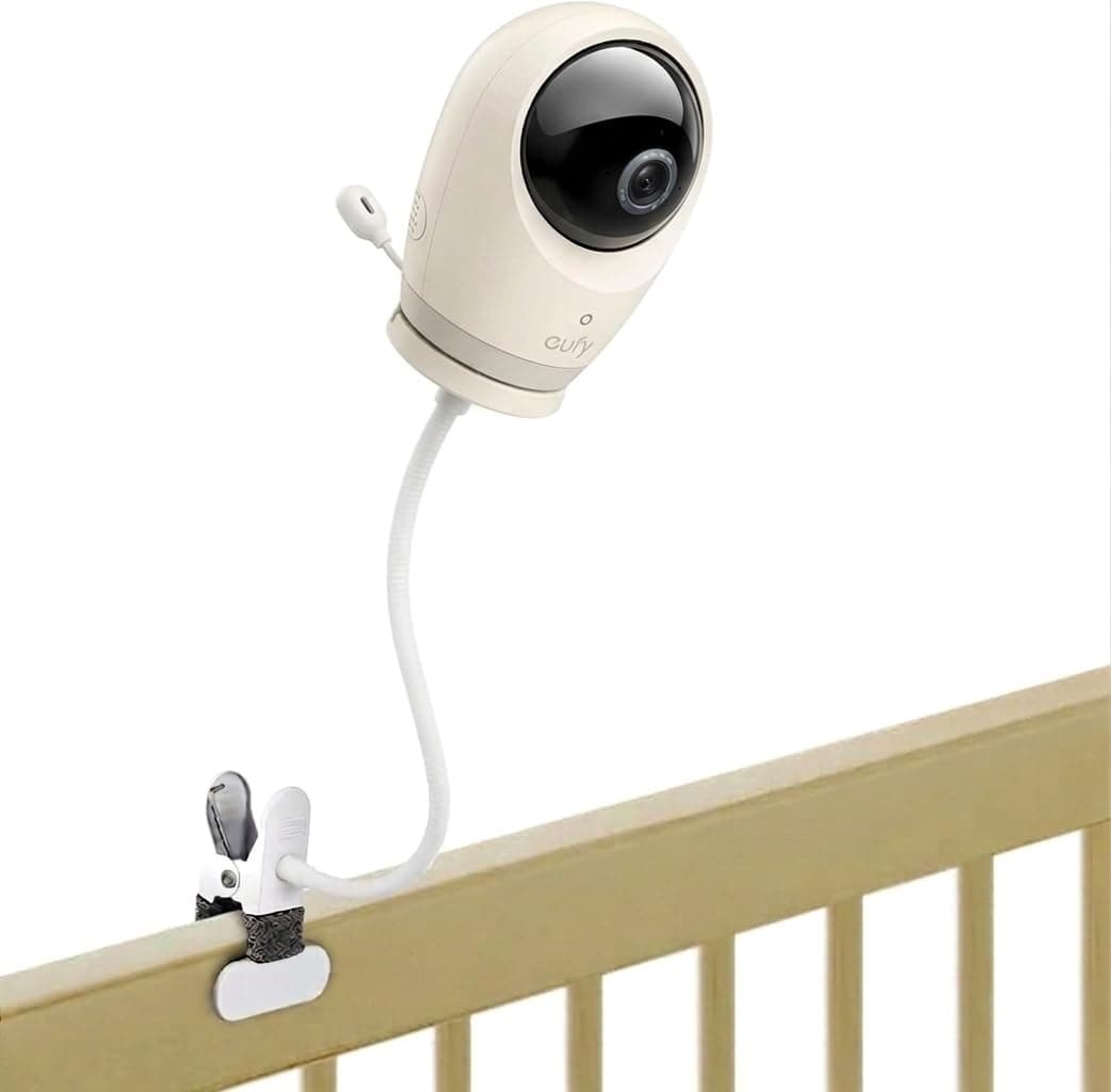 Holder for eufy Baby Monitor with Camera E21/E20/C10, Universal Baby Camera Holder for eufy Baby Monitor E21, Flexible Attachment Clamp Holder Stand Accessory for Eufy Baby Monitor E21/E20/C10