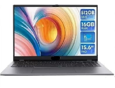 GemiBook Plus 15.6'' Laptop 16GB RAM 512GB SSD Computer Win 11 Laptop 12th Generation in Alder Lake N150 (up to 3.4GHz)