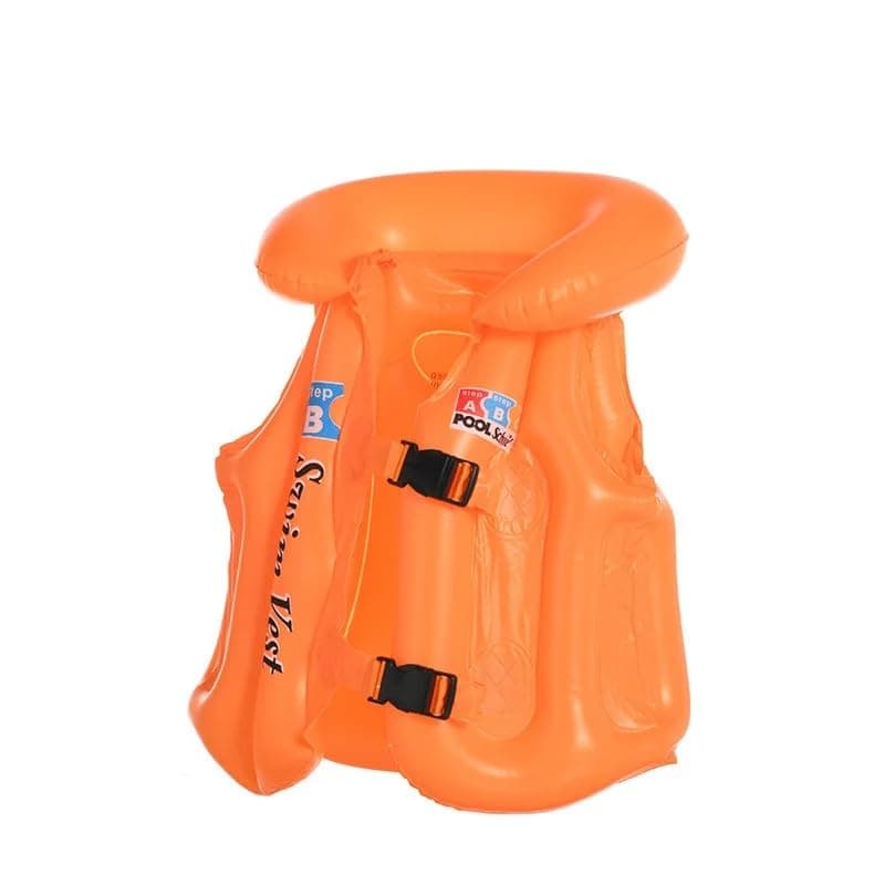 Inflatable Swimming Vest for Children Beginner Water Sports Floatation Jacket Swimming Equipment PVC Material Training Accessory