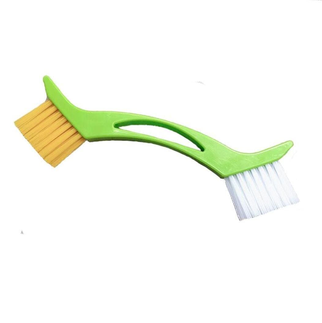 Door And Window Gap Brush Double-headed Brush Air Conditioner Groove Brush,Tile Cleaner Brush, Perfect for Bathroom & Kitchen & Tile Cleaning