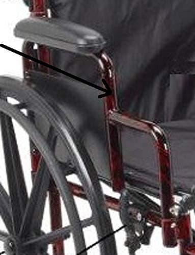 Drive Replacement Parts (Each Part Sold Seperately) Rebel Wheelchair RTLREB18-18. Red Desk Arm Frame -Right