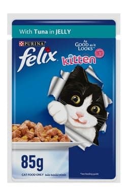 Purina Felix Kitten with Tuna in Jelly (85g)