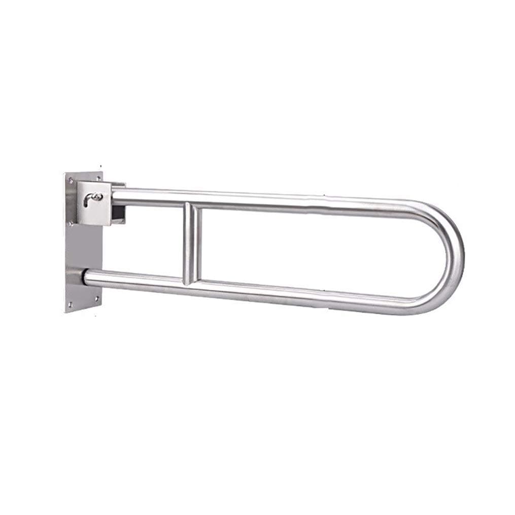 Safety Grab Bar Grab Bar Fold Support Rail for Bathroom, Handicapped Shower Safety Anti Slip Rail Polished Chrome 304 Stainless Steel Handrail for Toilet, Elderly Children 70Cm