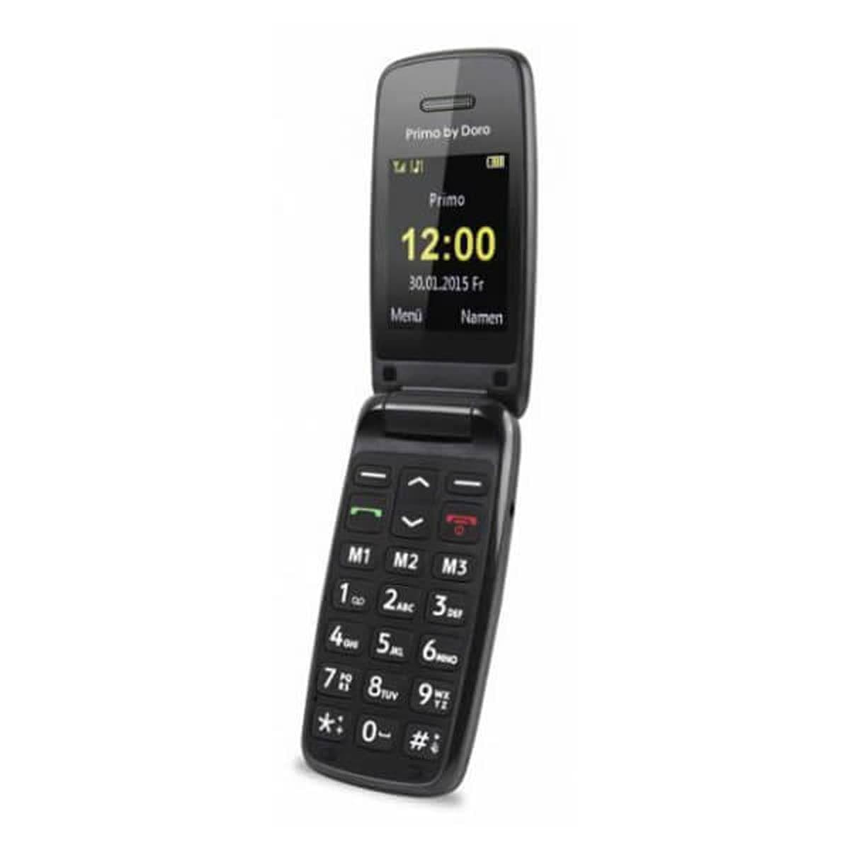 Doro Primo 401 Single-SIM (GSM Only | No CDMA) Factory Unlocked 2G Cellphone (Black) - International Version