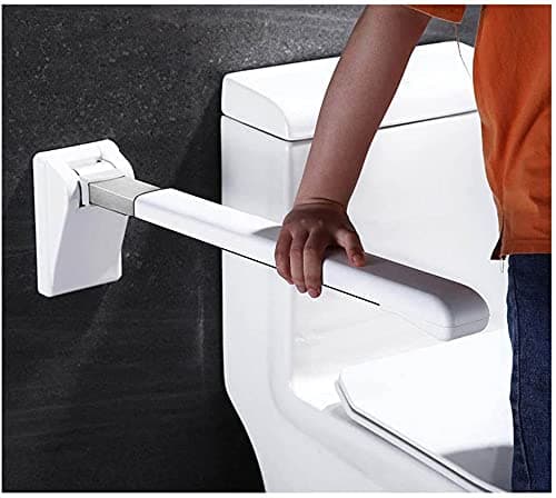 Foldable Toilet Grab Bar Support, Bathroom Grip Wall Mounted Safety Grab, Stainless Fold Bar for Bathroom Adapted to the Elderly or the Handicapped