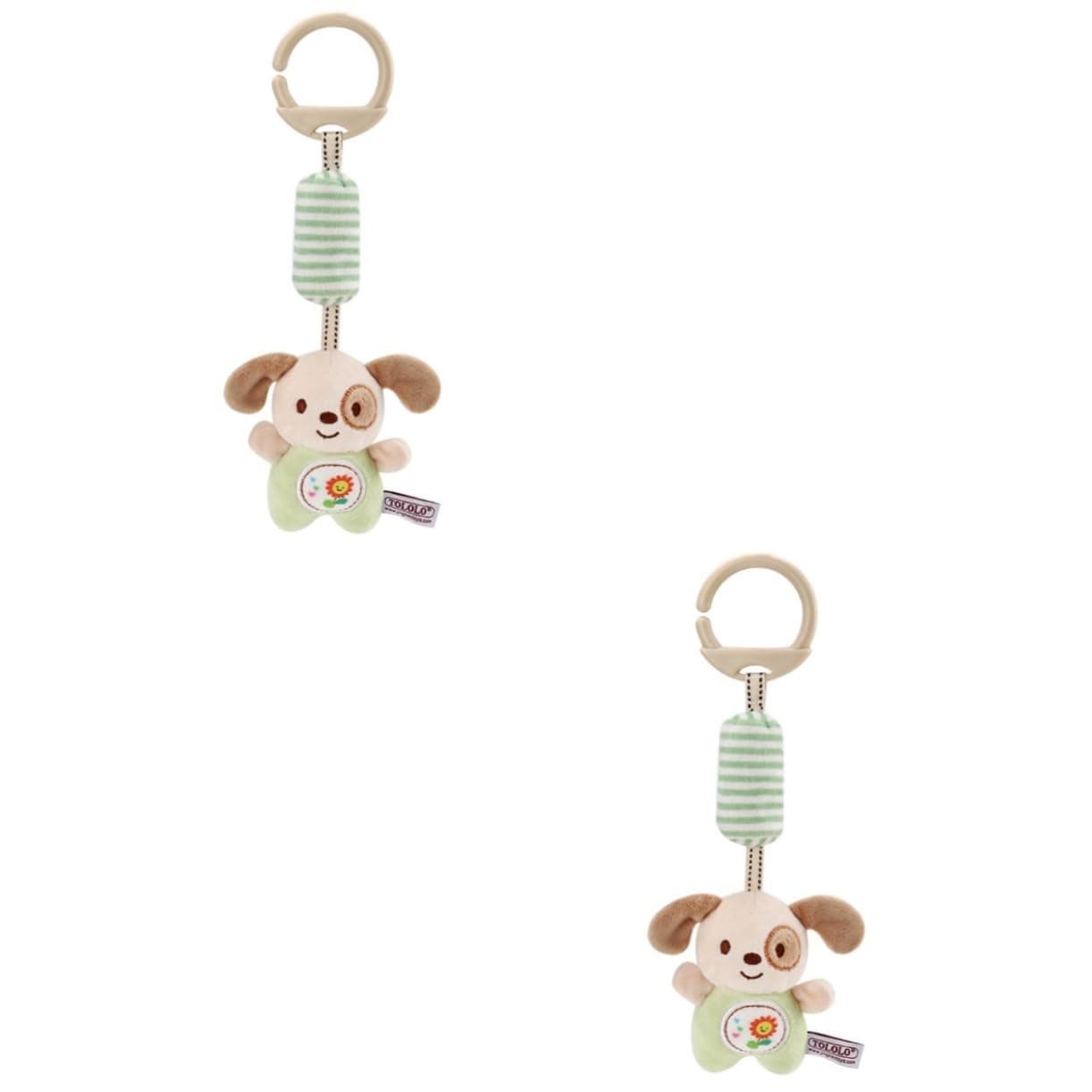 2 pcs Baby Toys Newborn Plush Toys for Baby Infant Rattle Plush Toys Stroller Toy wrap Around Crib Toy Stroller Hanging Toy Rattle The Bell Hanging Toys Surround car Hanging As Shown 5 * 29cm