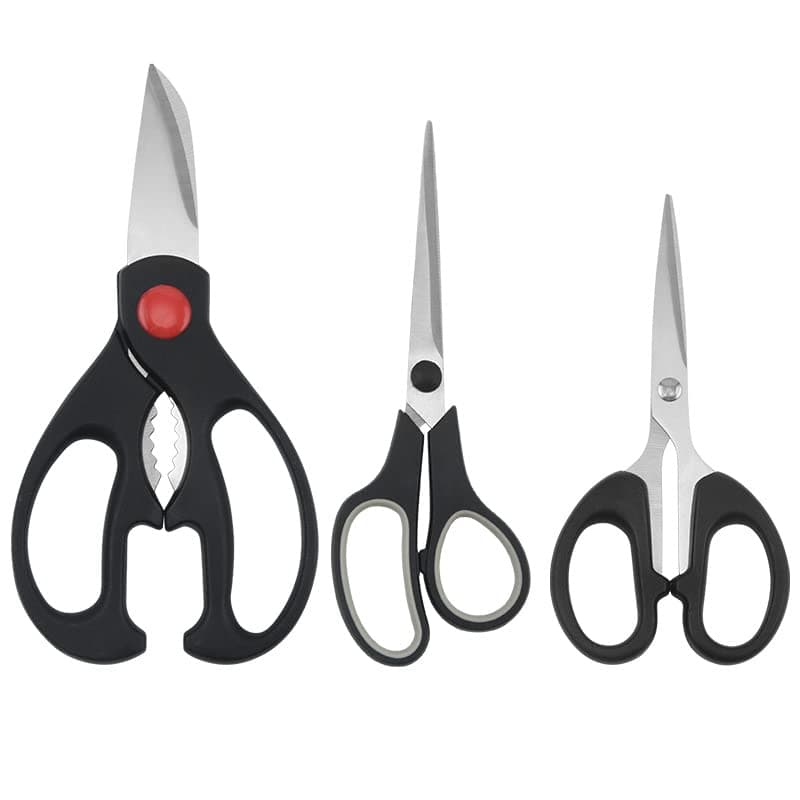 3 Pack Craft Scissors, All Purpose Blades Shears and Comfort Grip Handles, Multipurpose Fabric Scissors Tool Great for Office, Home,Sewing and Crafts