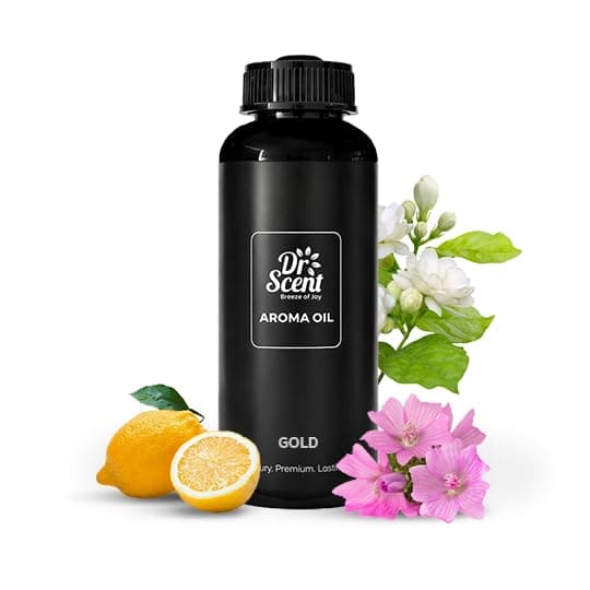 Dr Scent Diffuser Aroma Gold, Feel the Floral Notes of Thai Jasmine, With Fresh Citrus and Soft Hints of Light Mush and Vanilla (500ml)