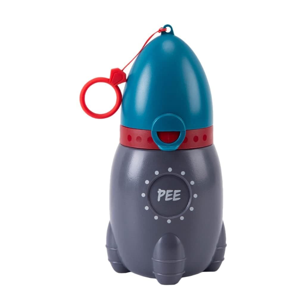 TERRIFI Pee Bottle for Kids, Travel Urinal Portable Potty Pee Cup for Girl Child Toddler Baby Urinal Emergency Toilet for Car Travel Road Trip Essentials Camping, Blue