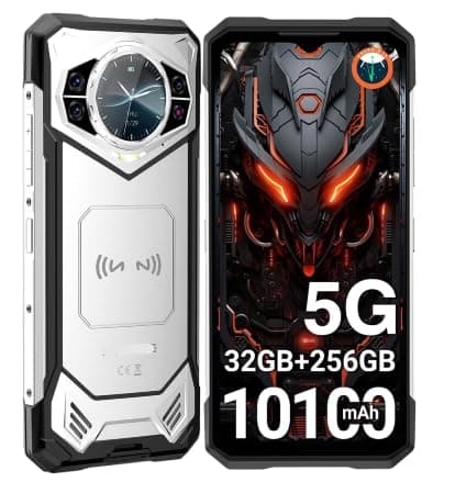 S200 5G Rugged Phone 6.72" 120Hz Display 32GB RAM 256GB ROM 100MP AI Main Camera 10100mAh Android 14 NFC