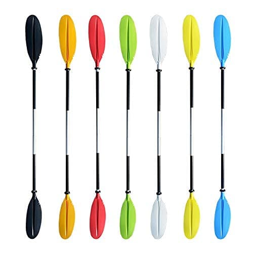 Surfing Paddling Kayak Paddles Aluminum Alloy Lightweight Boating Oar Detachable Boat Oars Aerodynamic Design Super Light And Super Hard 222Cm Green Water Sports (Color : Orange)