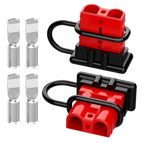 X spring Wire Connector, Set of 2 High-Current Harness Plugs, Professional Grade Quick Connect Disconnect Terminals for Automotive, RV and Power Equipment Wiring
