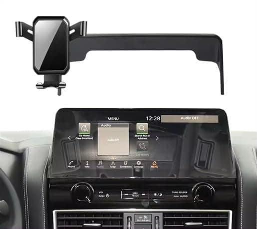حامل هاتف مناسب لسيارة نيسان باترول y62 2022 2023 2024، ملحقات لجميع الهواتف ذات الإطار + (1 × حامل الجاذبية)