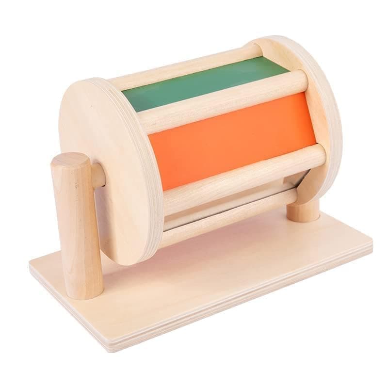 Joyzzz Spinning Drum, Spinning Drum Baby Toy, Montessori Sensory Spinning Drum, Early Learning Toy for Infants, Baby Play Toy, Interactive Spinner Toy, Develops Motor Skills and Hand-Eye Coordination