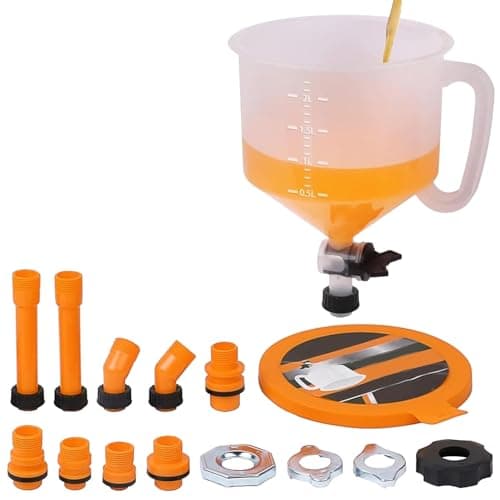15 Pcs Coolant Funnel Kit for Car قمع الر, Tool Kit With Valve Switch and Handle Radiator Bleeder Kit Car Coolant Refill Funnels for Filling Bottles Tool Universal Fitment for Any Vehicle