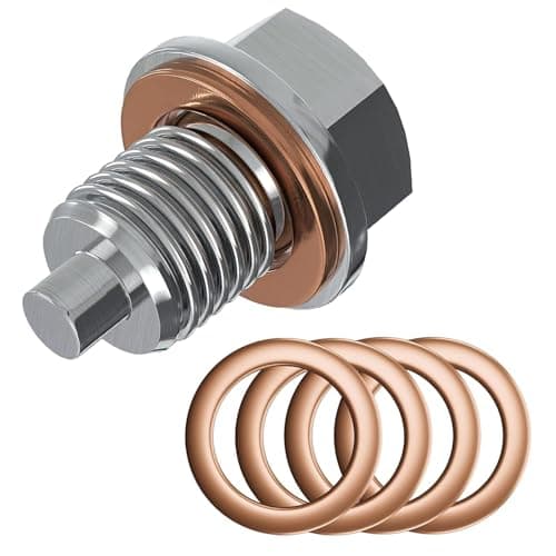 Bolivia's Drain Plug, High Strength Stainless Steel Pan Plug with Sealing Washers, Durable Drain Bolt for Automotive Engine Transmission Fluid Change, M14x1.5 Thread Size