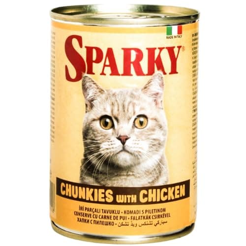 Sparky cat food chicken pieces 415 g