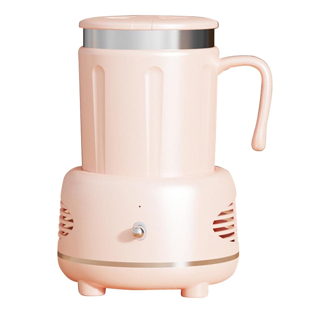 Auto Fast Cooling Cup, Heating Cup, 2 in 1 Warmer and Cooler Cup, Temperature Control (-15°- 60°) for School Office Hiking Travel Green/Pink pink