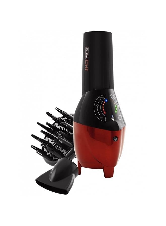 مجفف شعر يدوي من تشي دورا، قدرة 2000 واط، أسود/ أحمر