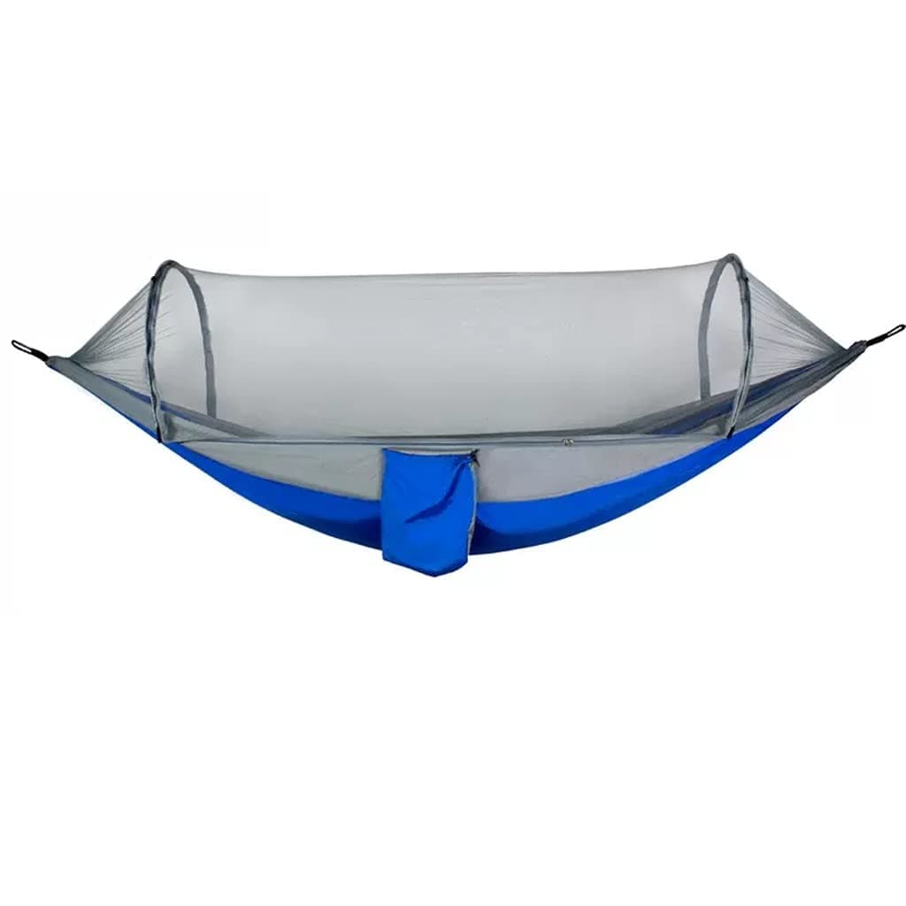 Outdoor Hammock Anti-rollover Travel Camping Portable Hammock Hanging Chair Outdoor Portable Camping Travel Equipment (Color : Blue-a, Size : 260 * 140cm)