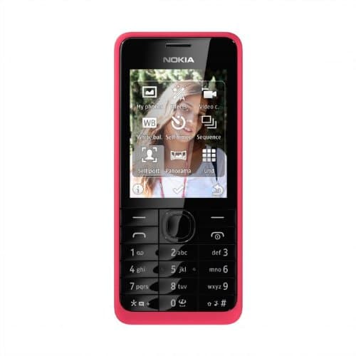 Nokia Asha 301 Single-SIM 256MB ROM + 64MB RAM (GSM Only | No CDMA) Factory Unlocked 3G Keypad Phone (Red) - International Version