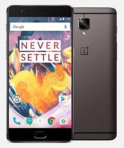 OnePlus 3T DUAL-SIM 128GB ROM + 6GB RAM (GSM | CDMA) Factory Unlocked 4G/LTE Smartphone (Gunmetal) - International Version