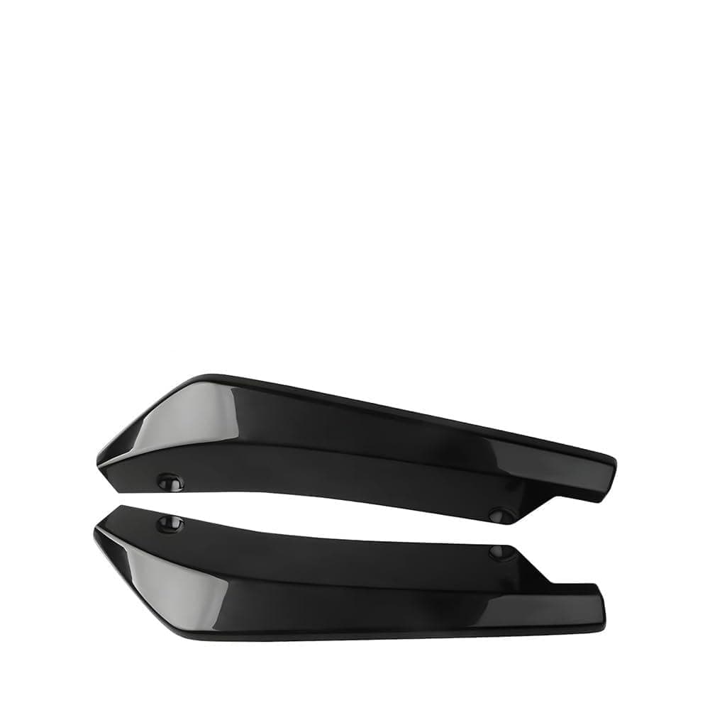 2Pcs Rear Bumper Diffuser Spoilers for Suzuki Baleno II Hatchback 2022 2023 2024 2025, Universal Car Rear Bumper Lip Spoiler Anti-Scratch Protector Exterior Decorations,A/Black