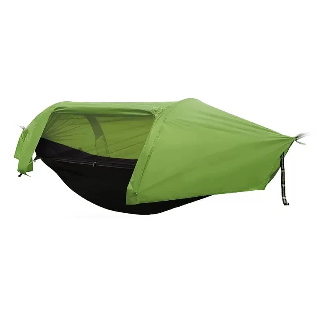 Outdoor Hammock Anti-rollover Travel Camping Portable Hammock Hanging Chair Outdoor Portable Camping Travel Equipment (Color : Green, Size : 270 * 140cm)