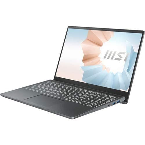MSI Modern 14 B11MO-036 14" Rugged Gaming Notebook - Full HD - 1920 x 1080 - Intel Core i7 (11th Gen) i7-1165G7 900 MHz - 8 GB RAM - 512 GB SSD - Carbon Gray - Windows 10 Home - Intel Iris Xe Graphic