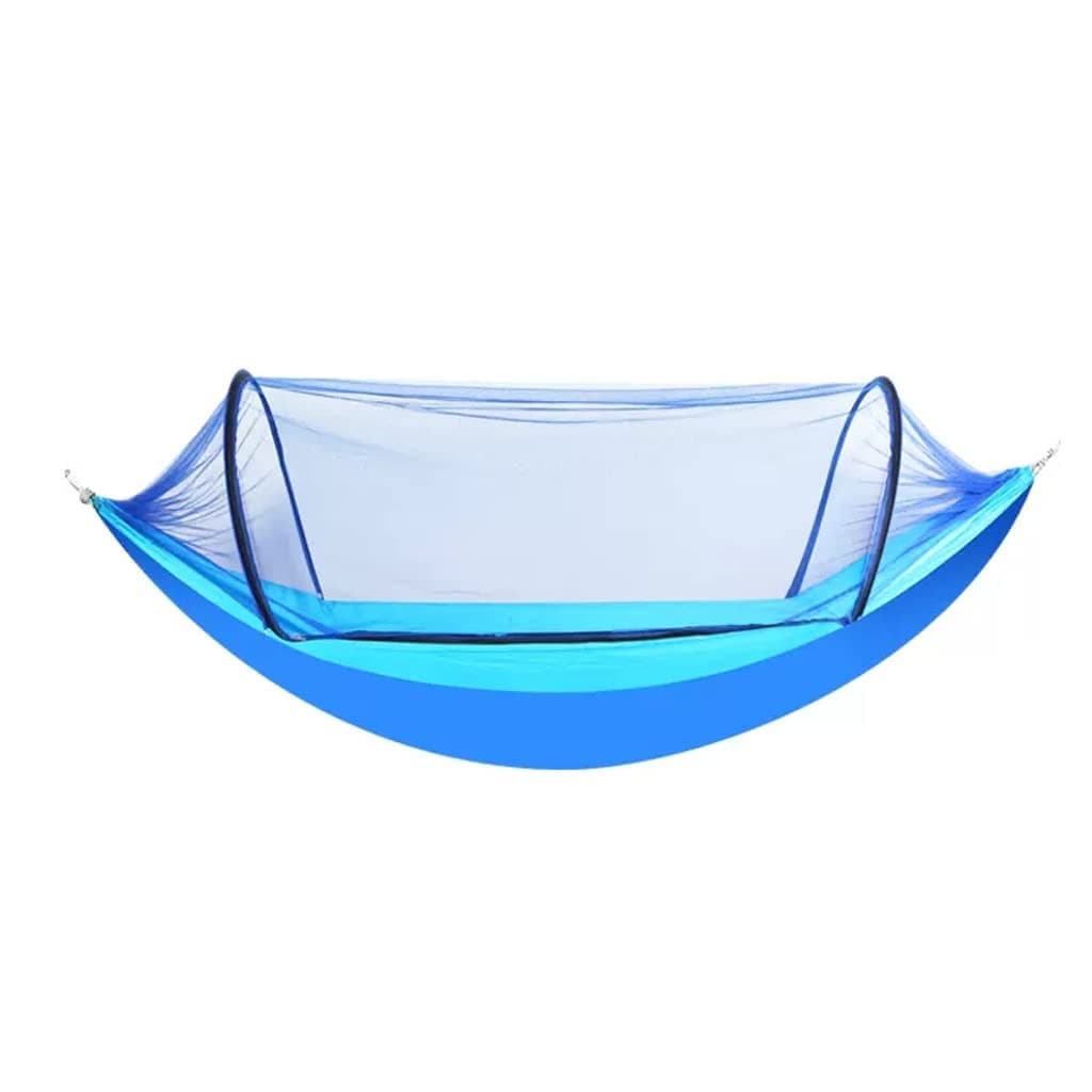 Outdoor Hammock Anti-rollover Travel Camping Portable Hammock Hanging Chair Outdoor Portable Camping Travel Equipment (Color : Blue, Size : 240 * 120cm)