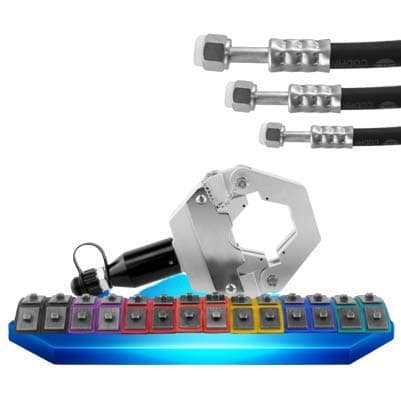 FS-7842A Automotive A/C Hose Crimper Handheld Hydraulic Hose Crimping Tool Kits for Repair Air Conditioner/Car Pipes