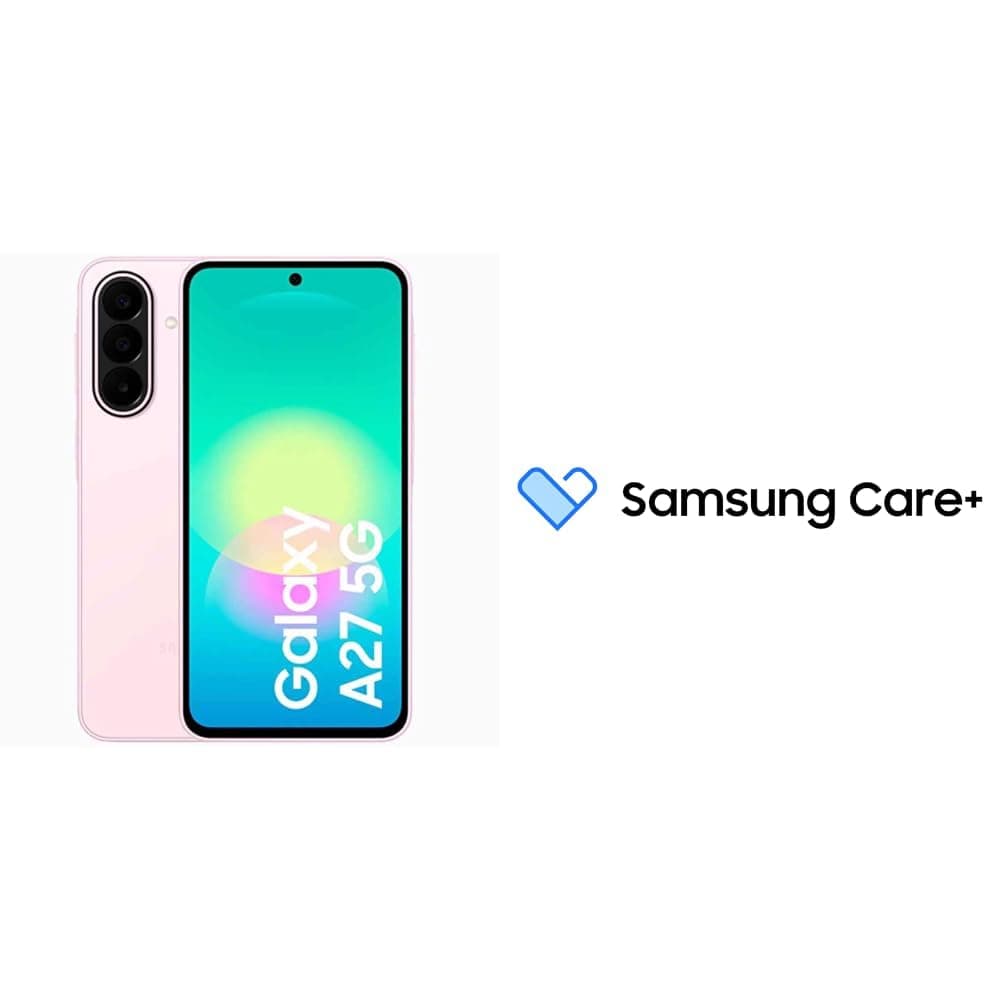 samsung Galaxy A27 5G 8GB_256GB Light pinkwith Samsung Care+ 2Y Accidental Damage for A2, A3 smartphones [Digital Code]